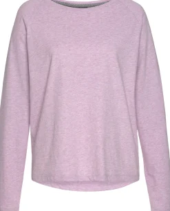 Strandmode|Elbsand Longsleeve lilameliert