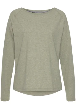 Strandmode|Elbsand Longsleeve grünmeliert