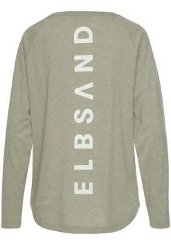 Strandmode|Elbsand Longsleeve grünmeliert