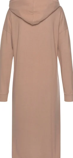 Strickjacken|LASCANA Longstrickjacke taupe
