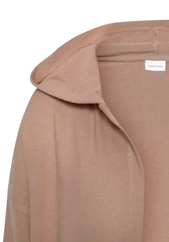 Strickjacken|LASCANA Longstrickjacke taupe