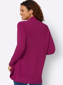 Strickjacken| Longstrickjacke magenta