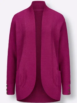 Strickjacken| Longstrickjacke magenta