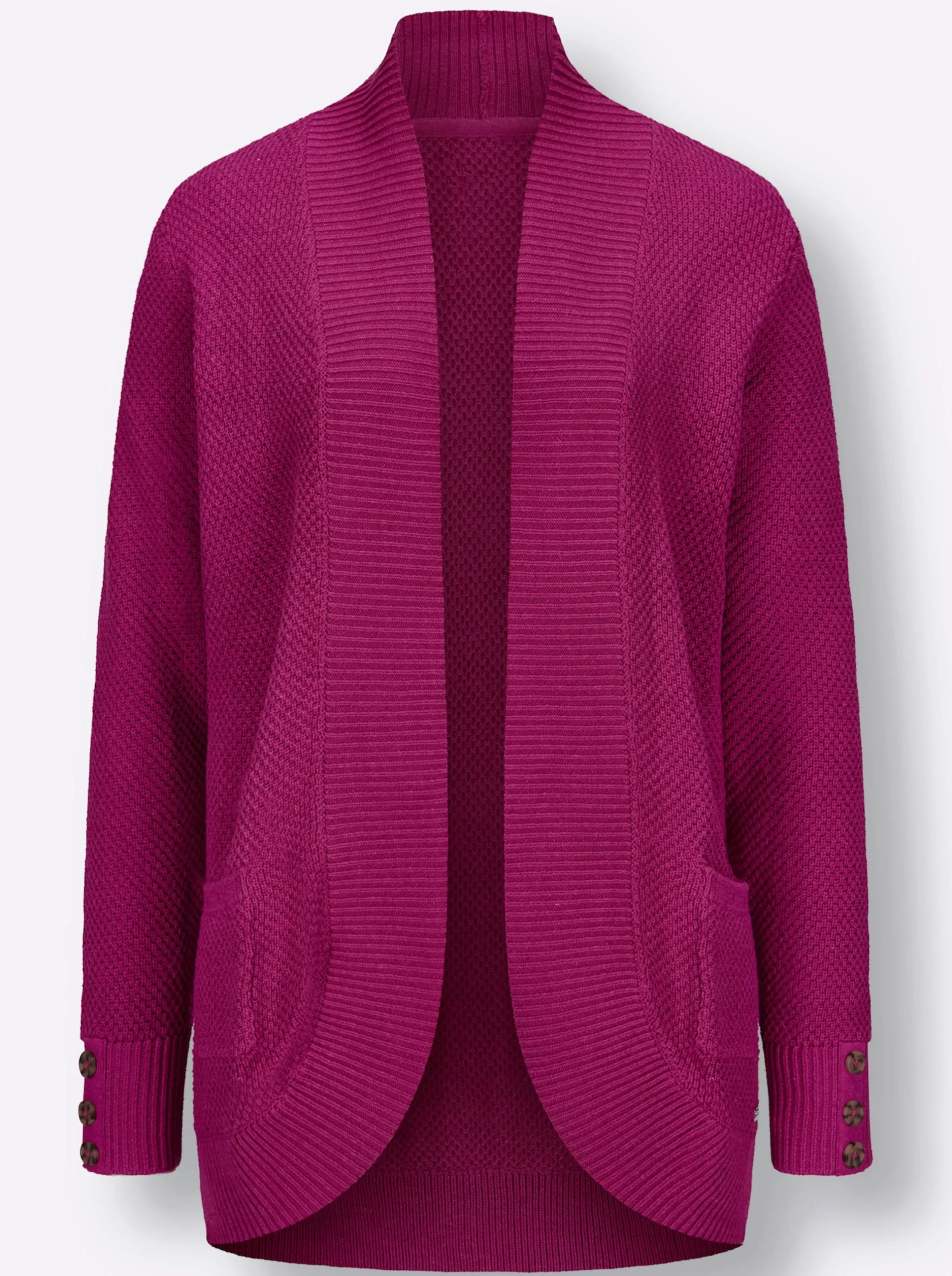 Strickjacken| Longstrickjacke magenta