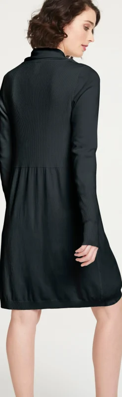 Strickjacken|heine Longstrickjacke in geschmeidigem Feinstrick schwarz