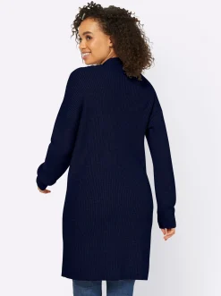 Strickjacken|heine Longstrickjacke mit 2 Taschen marine