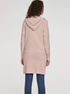 Basics|Strickjacken|heine Longstrickjacke mit Kapuze rosé