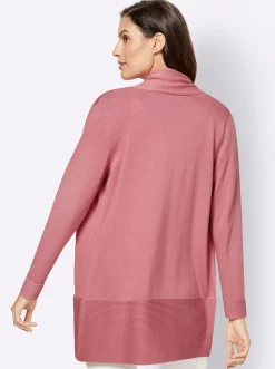 Strickjacken| Longstrickjacke mit Schalkragen erika