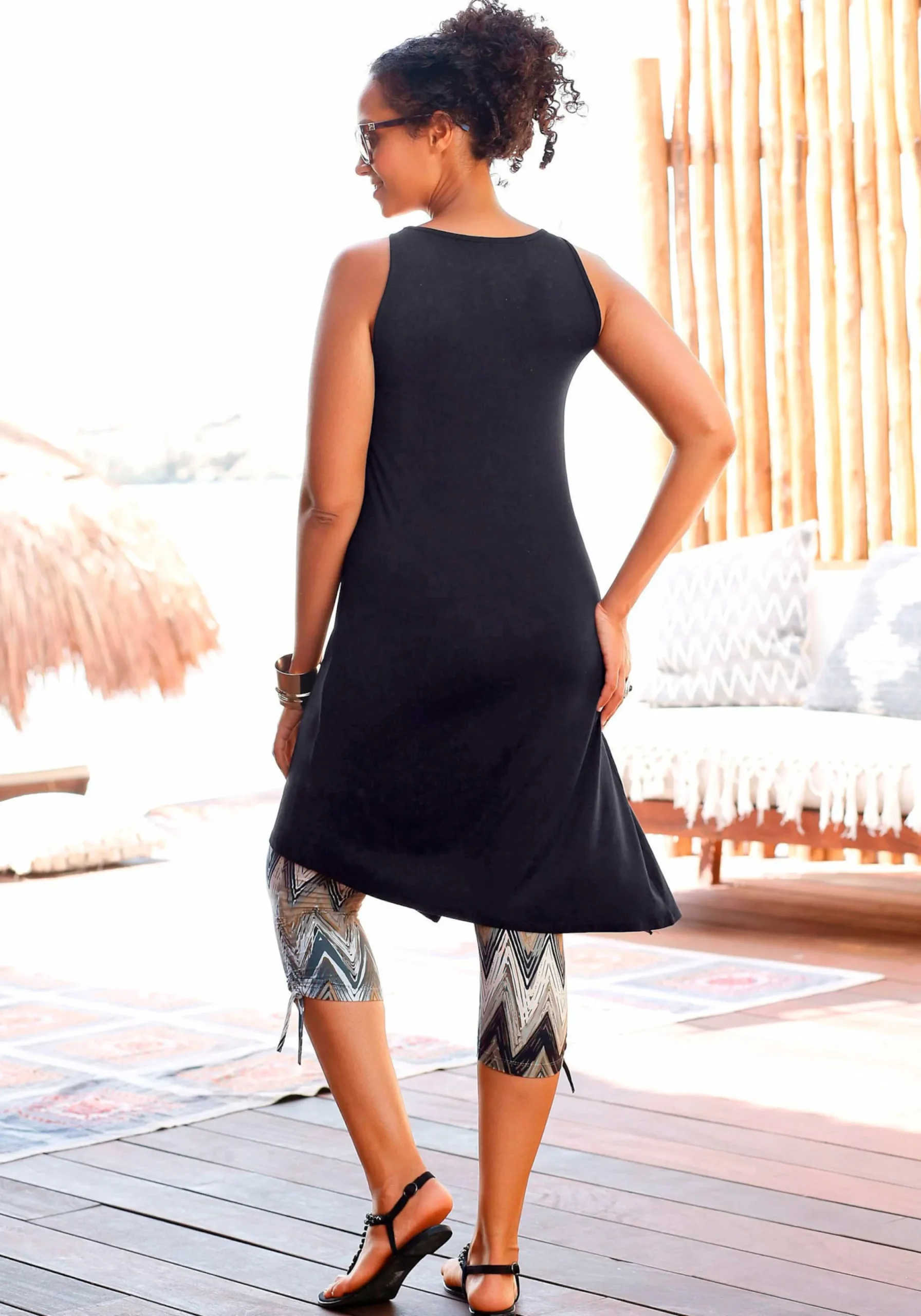 Strandmode|Beachtime Longtop schwarz