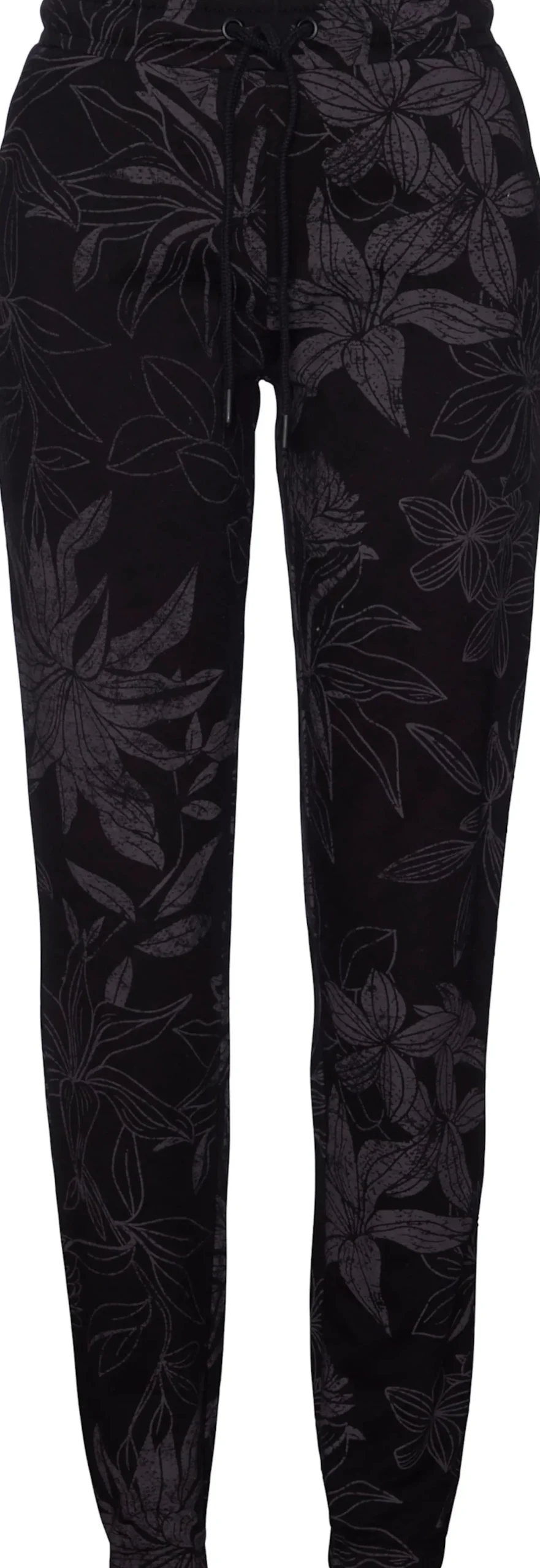 Strandmode|LASCANA Loungehose schwarz-allover-gemustert
