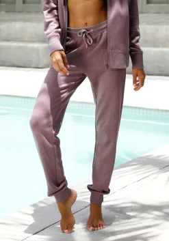 Homewear|Homewear| Loungehose mauve-meliert