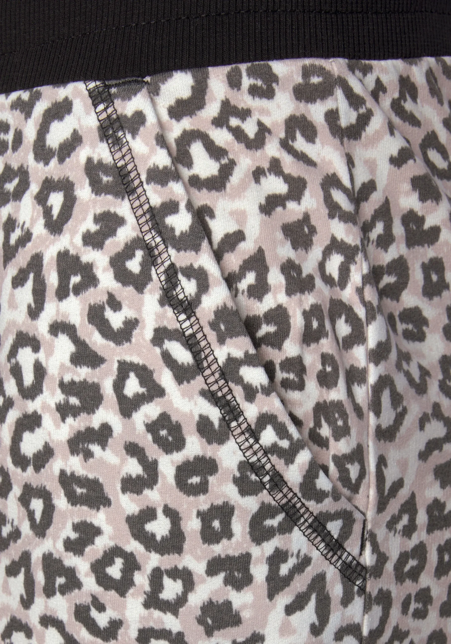 Homewear|Strandmode|LASCANA Loungepants beige-schwarz