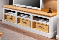 Side- & Highboards|Home affaire Lowboard weiß/natur