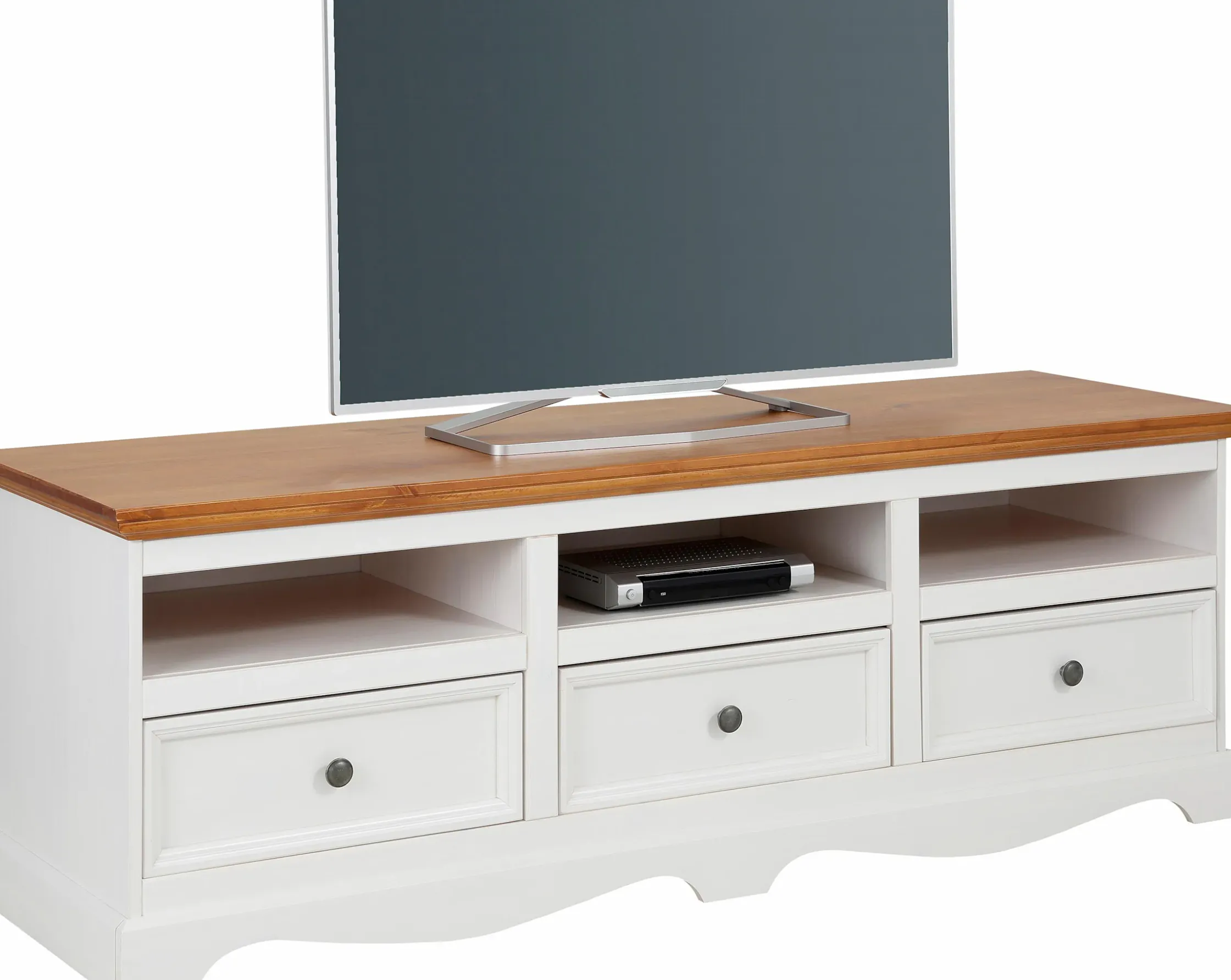 Side- & Highboards|Home affaire Lowboard weiß/honigfarben
