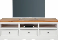 Side- & Highboards|Home affaire Lowboard weiß/honigfarben