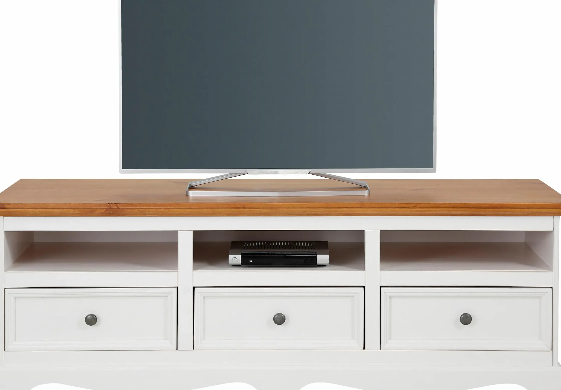 Side- & Highboards|Home affaire Lowboard weiß/honigfarben