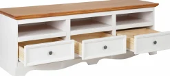 Side- & Highboards|Home affaire Lowboard weiß/honigfarben