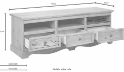 Side- & Highboards|Home affaire Lowboard naturgebeizt/gewachst