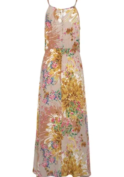 Strandkleider|Kleider|LASCANA Maxikleid sand-gelbbedruckt