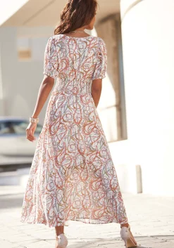 Strandkleider|Kleider|LASCANA Maxikleid buntbedruckt