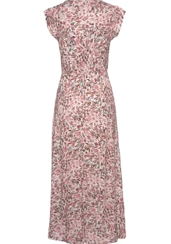 Strandkleider|Kleider|Vivance Maxikleid creme-mauvebedruckt