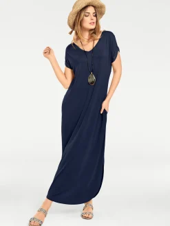 Strandkleider|Basics|heine Maxikleid marine
