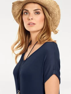 Strandkleider|Basics|heine Maxikleid marine