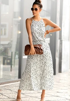 Kleider|Buffalo Maxikleid weiß-bedruckt