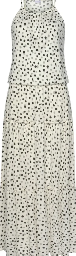 Kleider|Buffalo Maxikleid weiß-bedruckt