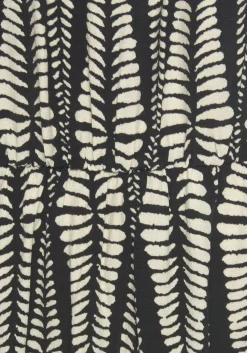 Kleider|LASCANA Maxikleid schwarz-sandbedruckt