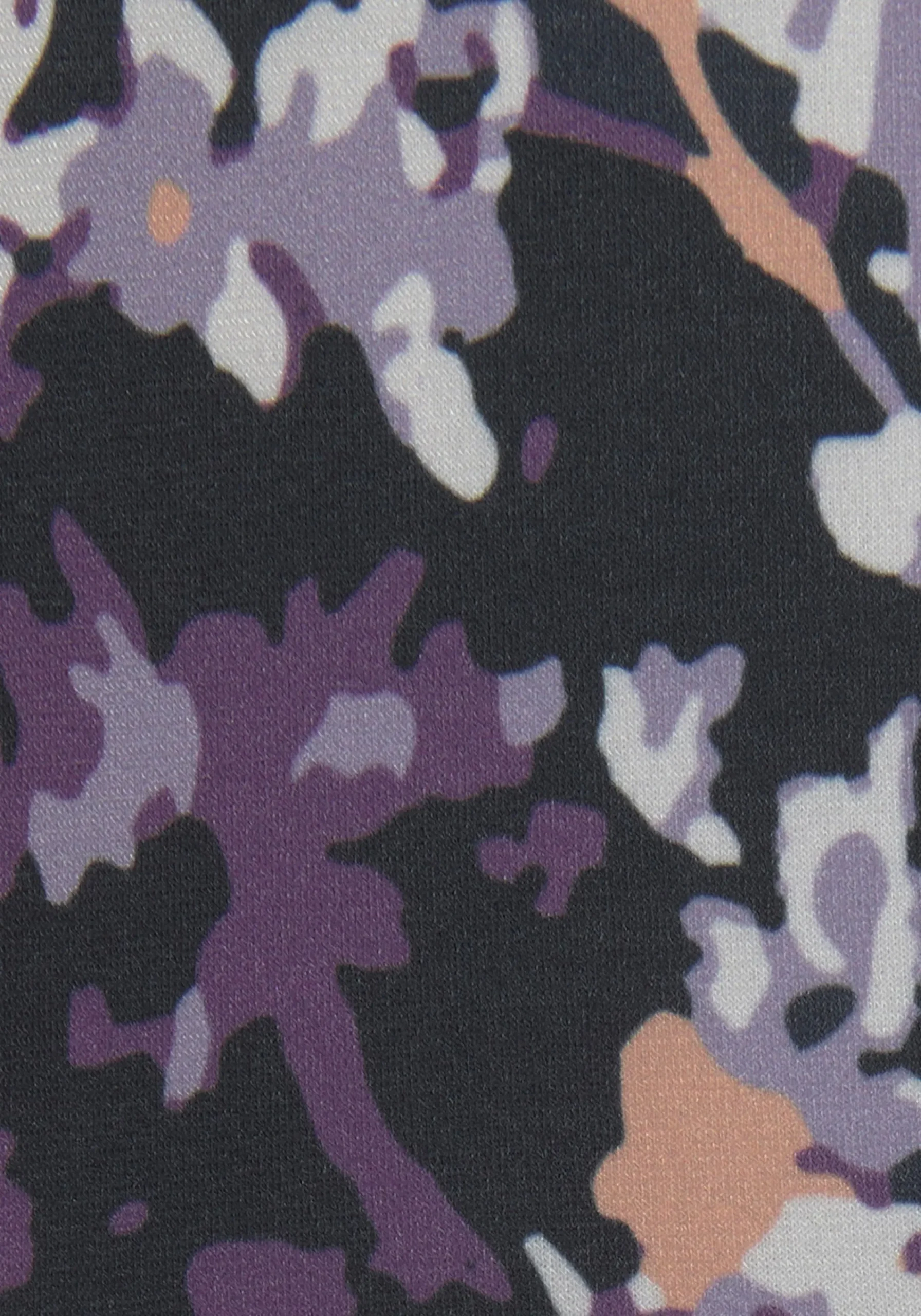 Kleider|Vivance Maxikleid schwarz-lilabedruckt