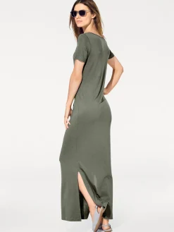 Basics|Kleider|heine Maxikleid schilfgrün
