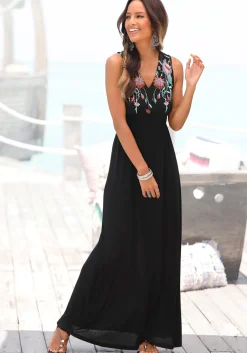 Kleider|Buffalo Maxikleid schwarz