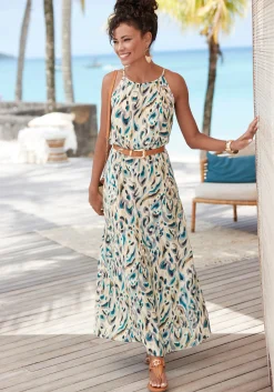 Kleider|LASCANA Maxikleid sandbedruckt