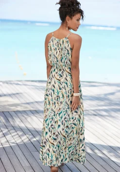 Kleider|LASCANA Maxikleid sandbedruckt