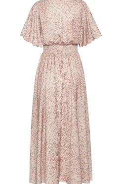 Strandkleider|Kleider|LASCANA Maxikleid sand-beigebedruckt