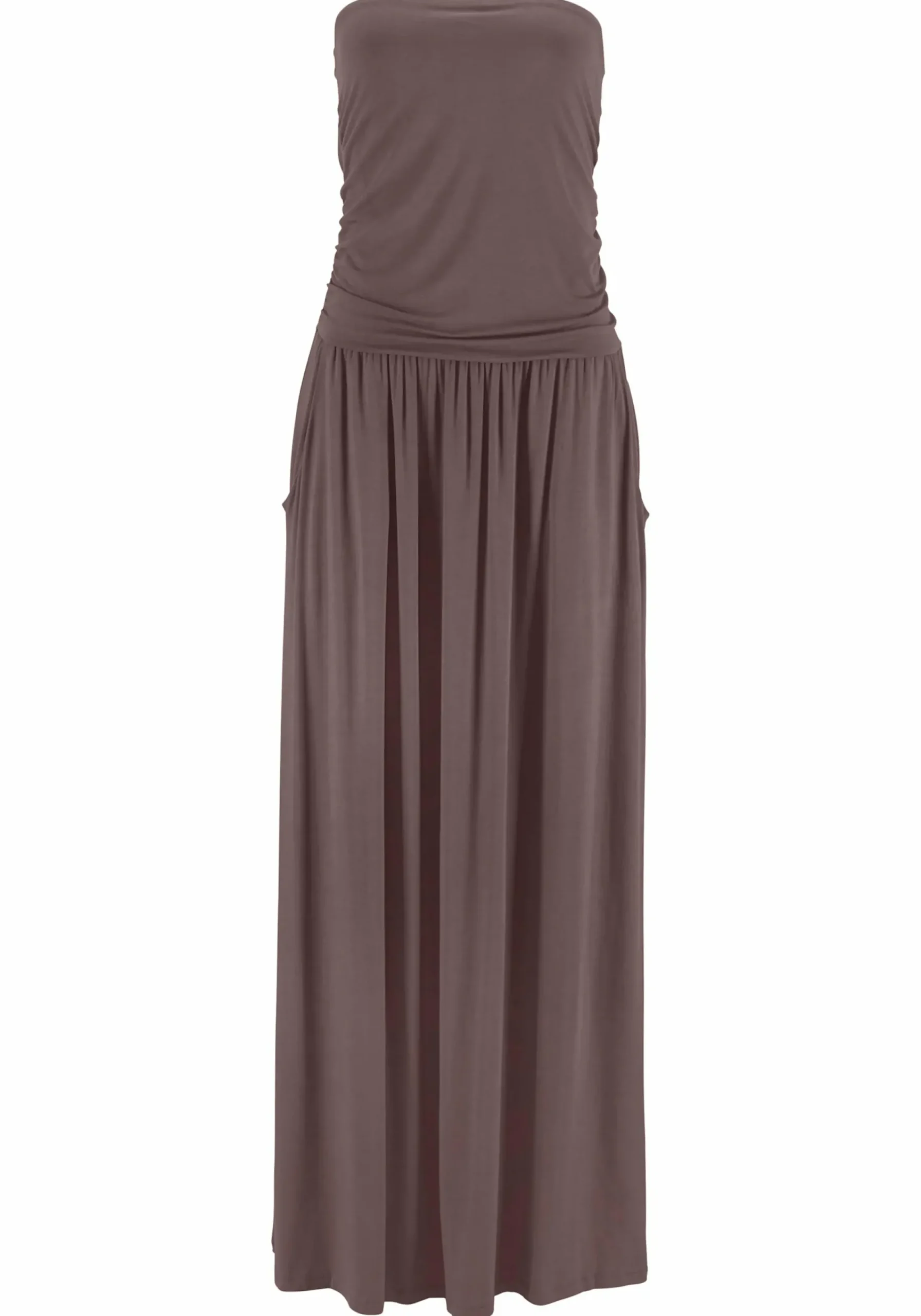 Strandkleider|Kleider|LASCANA Maxikleid braun