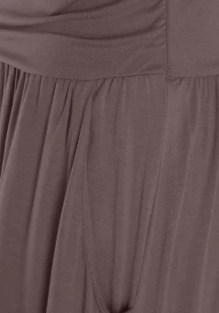 Strandkleider|Kleider|LASCANA Maxikleid braun