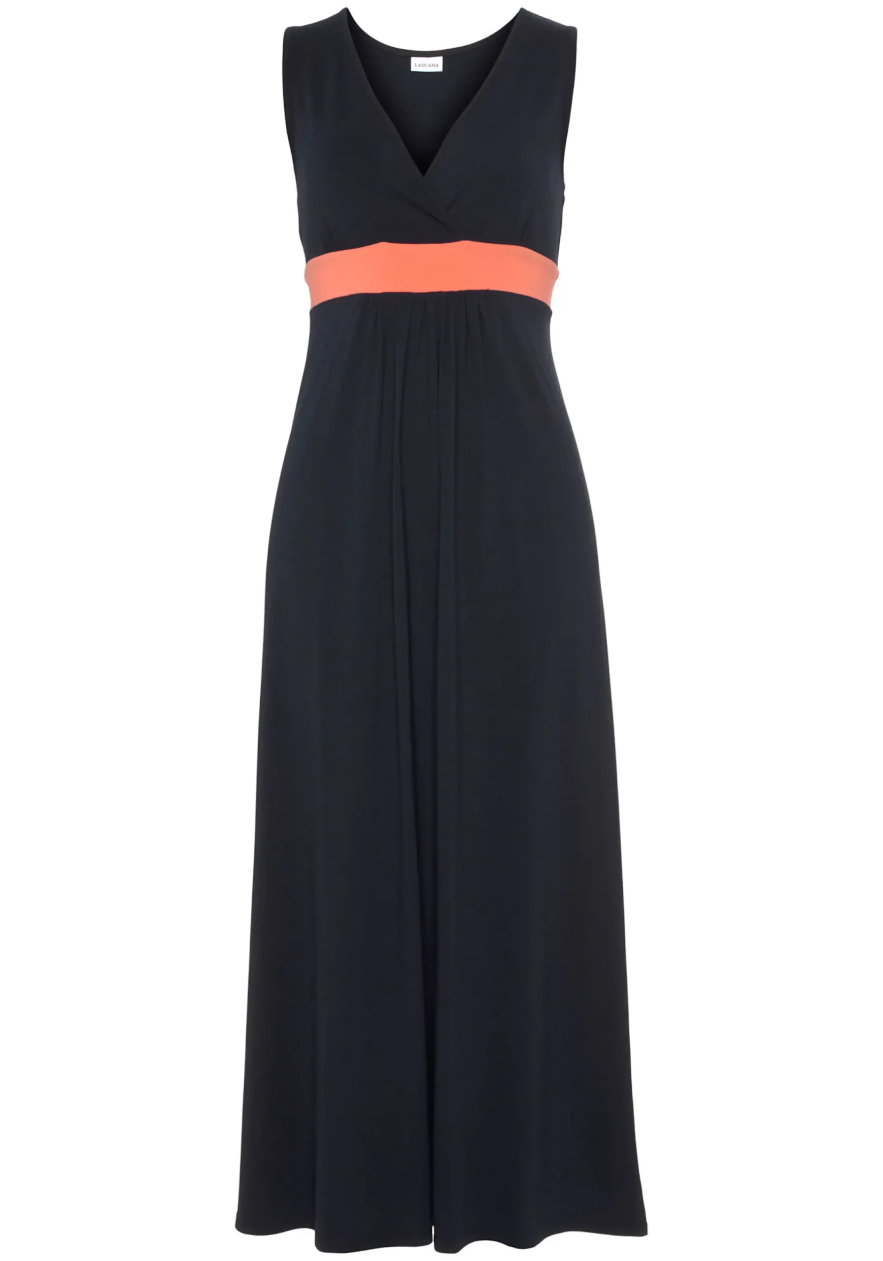 Strandkleider|LASCANA Maxikleid marine-koralle