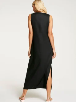 Strandkleider|heine Maxikleid schwarz