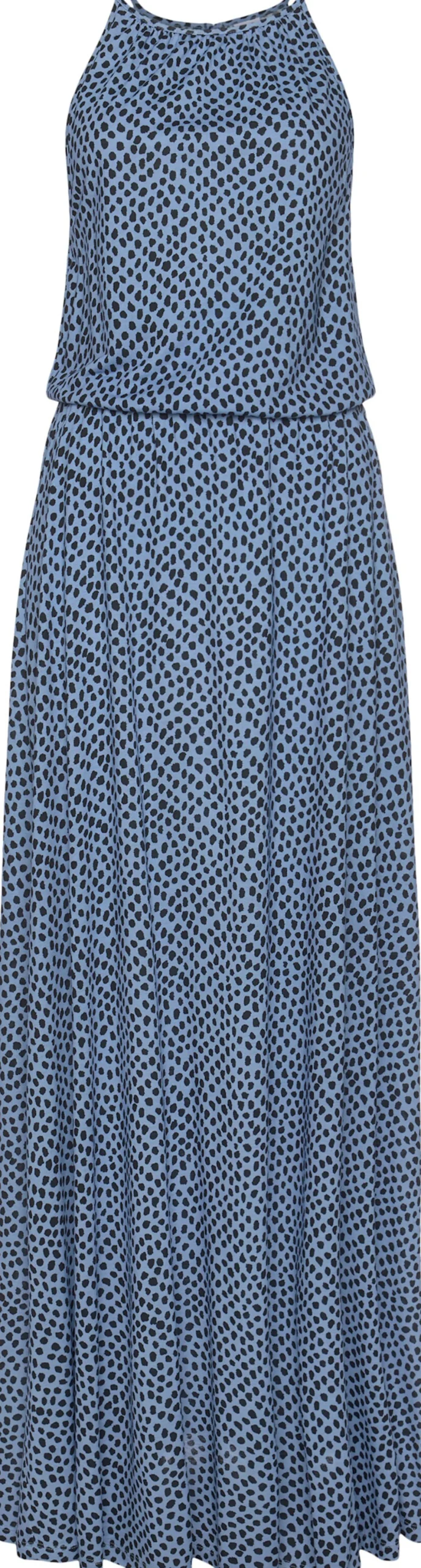 Strandkleider|LASCANA Maxikleid blau-marine-bedruckt