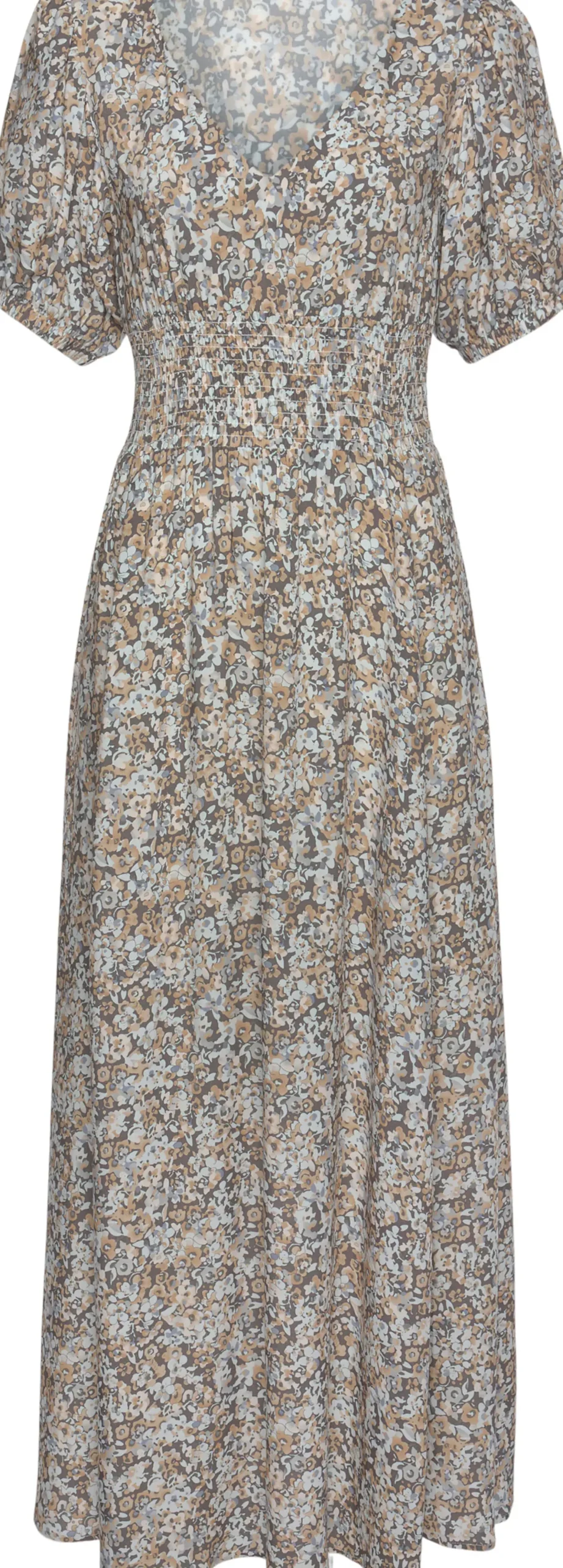 Strandkleider|Kleider|Vivance Maxikleid grau-bedruckt
