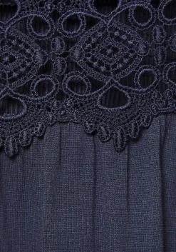 Kleider|Vivance Midikleid navy