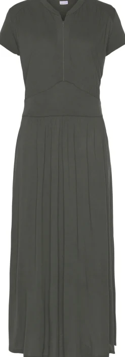 Kleider|LASCANA Midikleid dunkelgrün