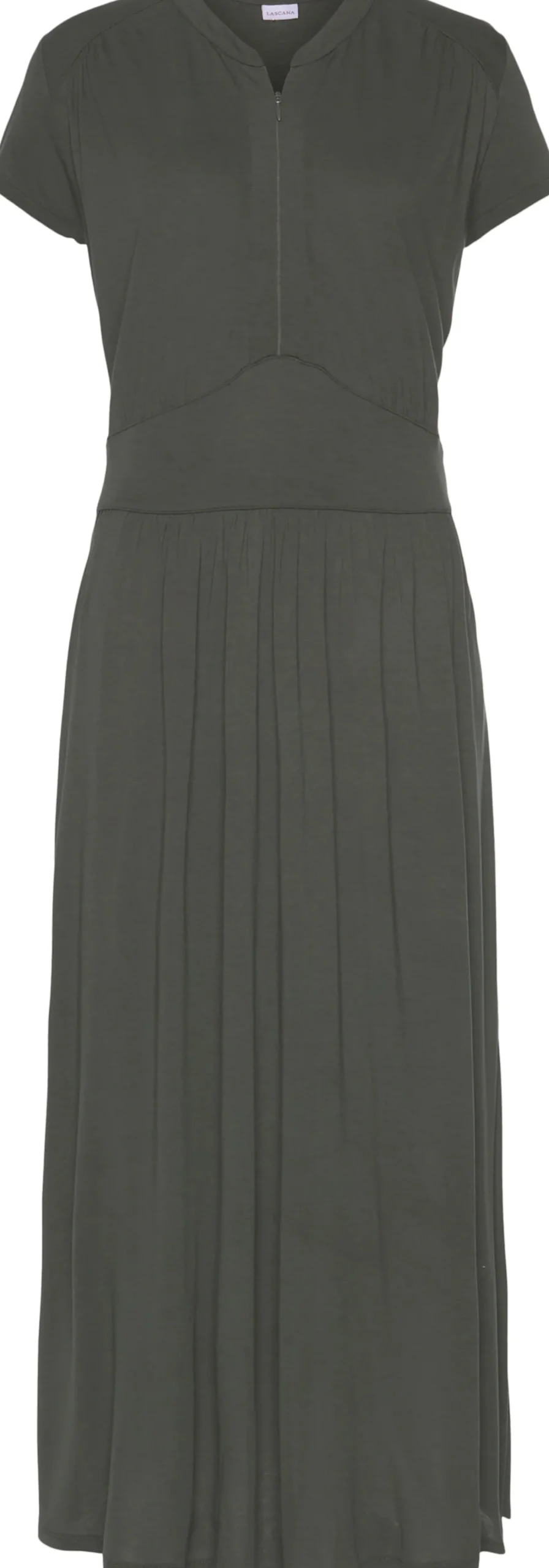 Kleider|LASCANA Midikleid dunkelgrün