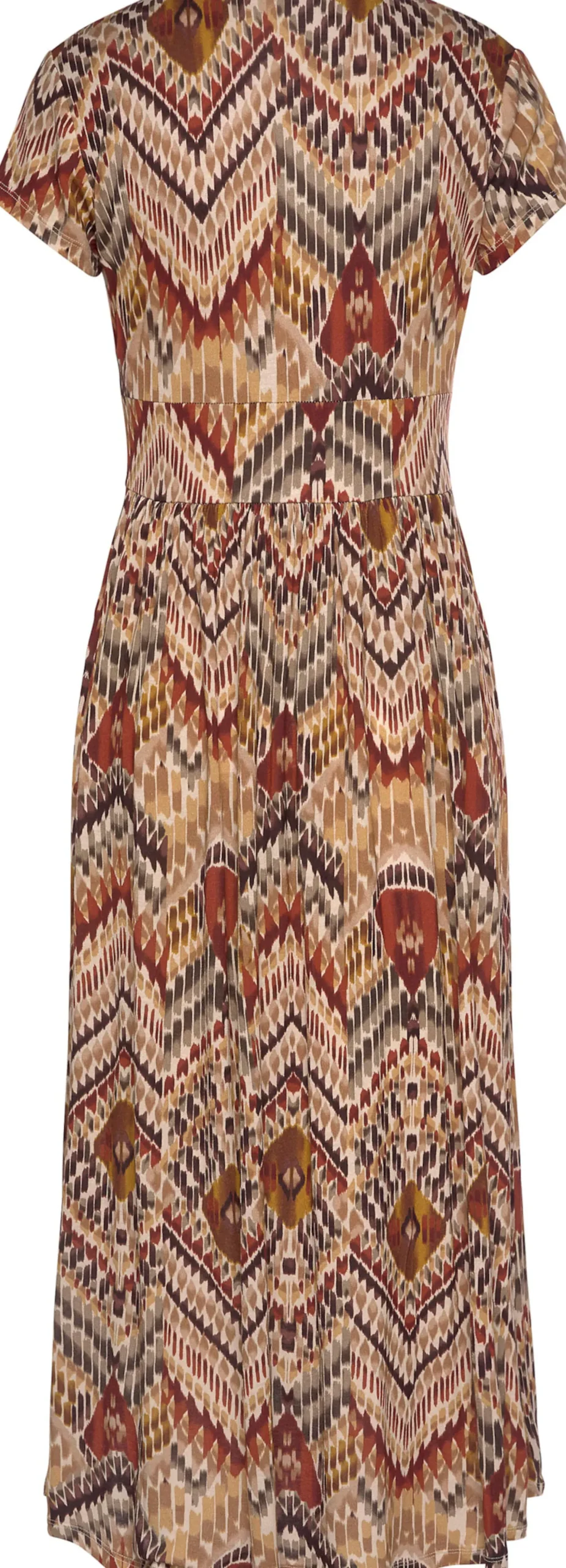 Strandkleider|LASCANA Midikleid braun-bedruckt