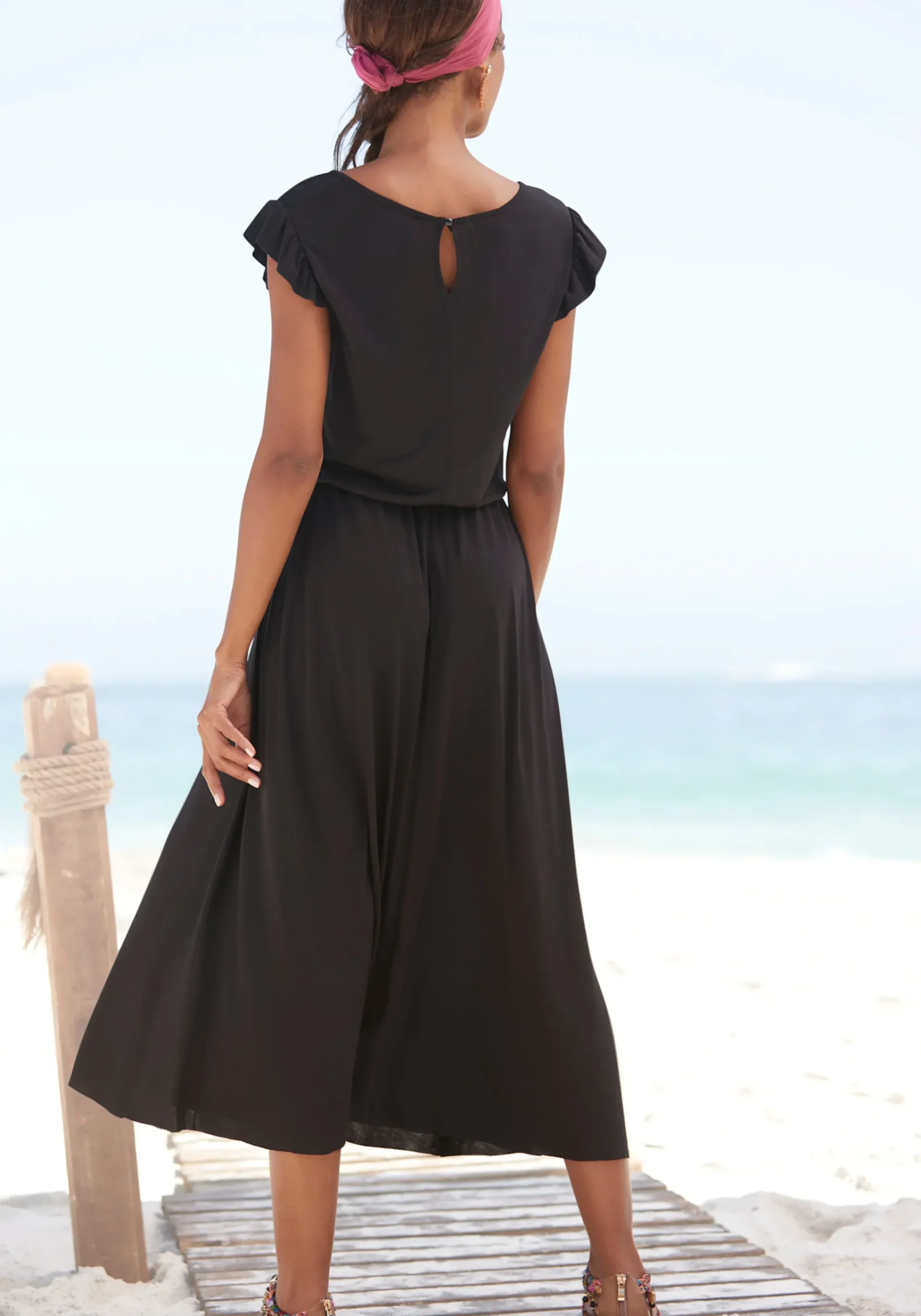Kleider|Beachtime Midikleid schwarz