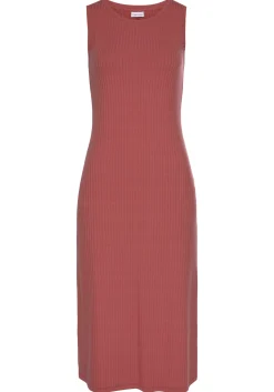 Kleider|LASCANA Midikleid terrakotta