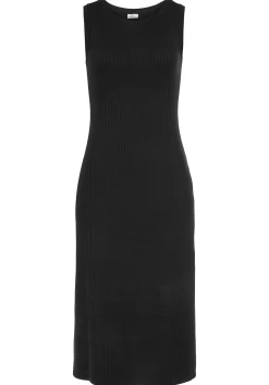 Kleider|LASCANA Midikleid schwarz