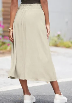 Strandmode|Röcke|LASCANA Midirock sand